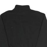 PUMA Womens Black & Yellow Half Zip M Sweatshirt Cotton Blend Crop Drawcord