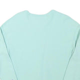 CHAMPION Mens Light Blue Crew Neck S Cotton Blend Pullover Sweatshirt