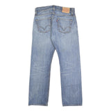 LEVI'S 505 Mens Jeans Blue Regular Straight Denim Medium W32 L30 Classic Cotton