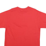 COCA COLA Mens Red Graphic T-Shirt L Short Sleeve Crew Neck Logo Slogan