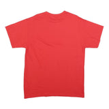 COCA COLA Mens Red Graphic T-Shirt L Short Sleeve Crew Neck Logo Slogan