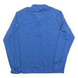 ADIDAS Mens Blue & Grey 1/4 Zip Sweatshirt M Climacool Sports Activewear