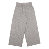 SANS SOUCI Womens Polyester Blend Brown & Cream Checked Regular Wide-Leg