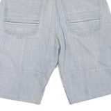 TOWNZ CLOTHING Mens Light Blue Denim Casual Shorts M W34 Relaxed Fit Pocketed