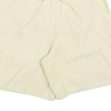 Womens Beige Casual Cotton Blend Shorts XS W26 Relaxed Fit Plain Style