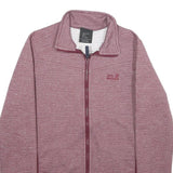 JACK WOLFSKIN Womens Purple Zip Jacket UK 12 Polyester Casual Outdoor Layer