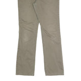 RALPH BY RALPH LAUREN Womens Cotton Blend Beige Slim Straight Trousers W28 L30