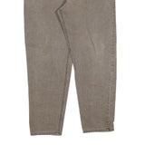 CARHARTT Mens Jeans Brown Relaxed Straight Denim W40 L32 Workwear Durable Zip