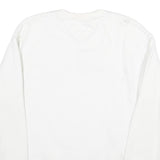 TOMMY HILFIGER Mens White Crew Neck M Sweatshirt Cotton Pullover Casual