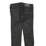 DIESEL Womens Regular Fit Black Denim Jeans Cotton Blend W28 L32 Stylish Zip