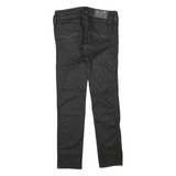 DIESEL Womens Regular Fit Black Denim Jeans Cotton Blend W28 L32 Stylish Zip