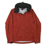 MAMMUT Womens Red Jacket S Polyester Blend Outdoor Zip Casual Lightweight