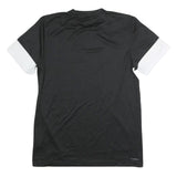 ADIDAS Mens Black & White Logo Graphic T-Shirt M Short Sleeve Crew Neck Athletic