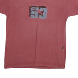 YES OR NO Mens Red Graphic T-Shirt M Short Sleeve Crew Neck Stylish Casual Wear