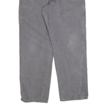 DICKIES Mens Cotton Blend Relaxed Grey W38 L32 Workwear Trousers Zip Closure