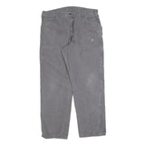 DICKIES Mens Cotton Blend Relaxed Grey W38 L32 Workwear Trousers Zip Closure