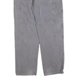 DICKIES Mens Cotton Blend Relaxed Grey W38 L32 Workwear Trousers Zip Closure