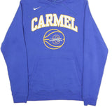 NIKE Mens Blue Carmel Basketball Pullover Hoodie M Cotton Sports Sweatshirt
