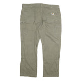 CARHARTT Mens Cotton Blend Beige Regular Straight Trousers W41 L28 Workwear