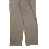 CARHARTT Mens Cotton Blend Beige Loose Straight Trousers W34 L34 Workwear Zip
