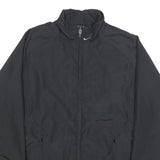 NIKE Womens Black Jacket S Polyester Plain Zip Lightweight Sportswear