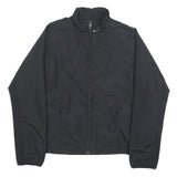 NIKE Womens Black Jacket S Polyester Plain Zip Lightweight Sportswear