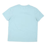 NAUTICA Mens Light Blue Classic Cotton Blend Crew Neck T-Shirt L Casual Wear