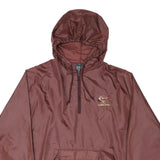 MV SPORT Mens Maroon Florida State Hooded Jacket 2XL Nylon Plain Zip Pullover