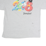DISNEYLAND Womens Grey 2008 Graphic T-Shirt XL Short Sleeve Crew Neck Vintage