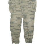 C&A Mens Cotton Blend Slim Camouflage Cargo Trousers W31 L28 Cargo Pants