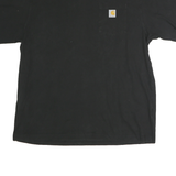CARHARTT Mens Black Graphic T-Shirt XL Short Sleeve Crew Neck Sharp Companies