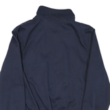 HARRINGTON Mens Navy Blue Harrington Jacket M Cotton Blend Zip Plain Casual