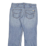 CARHARTT Mens Loose Light Blue Denim Jeans W34 L30 Cotton Blend Zip Pockets