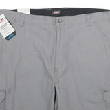 DICKIES Mens Shorts Grey Casual Cargo XL W40 Workwear Lightweight Pockets