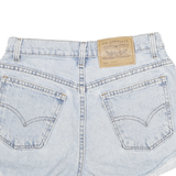LEVI'S Womens Denim Blue Casual Cut-Off Shorts M W28 Distressed Hem