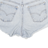 LEVI'S Womens Denim Blue Casual Cut-Off Shorts M W28 Distressed Hem