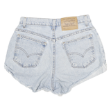 LEVI'S Womens Denim Blue Casual Cut-Off Shorts M W28 Distressed Hem