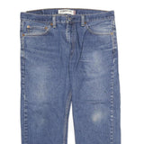 LEVI'S 505 Mens Jeans Blue Regular Straight Denim Medium W36 L29 Classic Zip