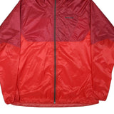 PATAGONIA Mens Red & Burgundy Outdoor Waterproof Jacket XL Polyester Blend Zip