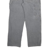 DICKIES Mens Grey Regular Fit Workwear Denim Jeans W32 L32 Cotton Blend Zip
