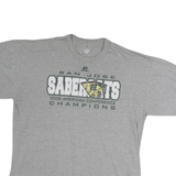 RUSSELL ATHLETIC Mens Grey San Jose Sabercats Graphic T-Shirt XL Short Sleeve
