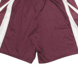 NIKE Mens Shorts Maroon & White Casual M W27 Sportswear Polyester Athletic