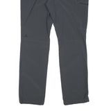 SCHOFFEL Womens Polyester Blend Grey Regular Fit Straight Trousers W35 L30