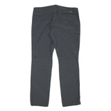SCHOFFEL Womens Polyester Blend Grey Regular Fit Straight Trousers W35 L30