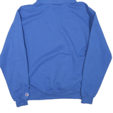 CHAMPION Mens Blue Hoodie L Cotton Blend Pullover Sweater Casual