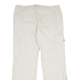 OLD NAVY Womens Cotton Beige Relaxed Straight Trousers W40 L34 Casual Zip Cargo