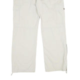 OLD NAVY Womens Cotton Beige Relaxed Straight Trousers W40 L34 Casual Zip Cargo
