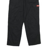 DICKIES Womens Black Regular Fit Straight Leg Trousers W28 L27 Utility Style
