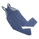 DICKIES Mens Blue Denim Dungarees Relaxed Cotton Blend L W44 L30 Workwear