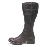 TIMBERLAND Womens Tall Leather Boots Brown UK 4.5 Casual Outdoor Fashion